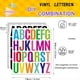 thumbnail image 2 of 12 Hojas de Pegatinas de Letras, 312 Pegatinas del Alfabeto Impermeables, Kit de Letras Autoadhesivas de 5 cm, Pegatinas de Vinilo., 2 of 7