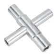 thumbnail image 2 of 2 Pcs Durable Small Compact Portable Practical Rotatable Gas Tap Wrench 4 Way Valve Key, 2 of 4