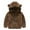 Leopard Print, variant on Godderr Kids Baby Snowsuit Fleece Coats 9M-5Y Thick Outfits Warm Ears Hooded Zip up Fleece Outwear for Toddler Girls Boys