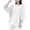 White, variant on PIWHJQK 3/4 Length Sleeve Women Tops Cotton Linen Shirts Womens Solid Crew Neck 3/4 Sleeve Linen Loose Casual Pullover Women Blouses