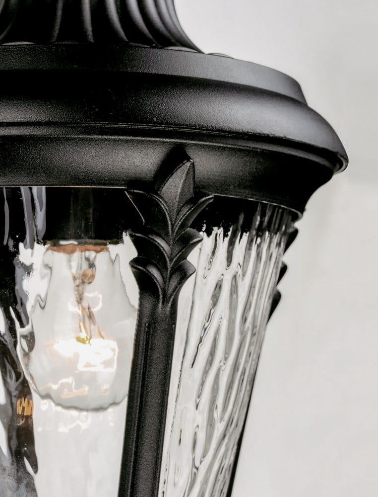 Maxim 3050WGBK 21 in. Sentry 1 Light Black Outdoor Pole & Post Mount