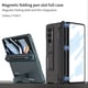 thumbnail image 2 of For Samsung FOLD4 5G Mobile Phone Case W23 Protective Case Folding Screen Full-package Anti-fall With Bracket With Pen Slot Case Film Integrated Lens Protection Matte Hard Case, 2 of 4