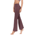 thumbnail image 2 of Women's High Rise Flare Yoga Activewear Pants - Smoky Mauve, S, 2 of 5