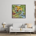 thumbnail image 3 of Hilo Algodón Bordado Punto Cruz Primavera Con Creekside Hut 14CT 43x43cm, 3 of 9
