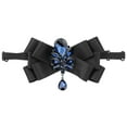 thumbnail image 1 of INSPIRE CHIC Corbata de moño con cinta para el Día del Padre, broche de strass, corbata preatado para hombres, corbata de moño para regalos de fiesta de boda, ceremonia, negra, 1 of 5
