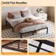 thumbnail image 5 of Negro Metálico Platform Cama Frame en Queen Size 14-Inch con Almacenamiento Space cm de Alturaigh Bearing Capacity cm de Alturaeavy- cm de Profundidaduty y Robusto No Caja Spring Required Easy..., 5 of 5