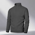 thumbnail image 1 of pstuiky camisas de manga larga para hombre, Sudadera con capucha de manga larga con cuello alto y color liso a la moda informal para hombre Tops de hombre s, 1 of 6