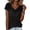 Black #1, variant on Womens Business Casual Dressy Cowl Neck Tops 2026 Summer Short Sleeve Shirts Work Office Tees Spring Blouses Fluorescent Green XL