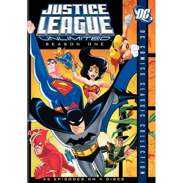 Ligue de JUSTICE 1ère Saison Illimitée (DVD/WS 1.78/4 Disque)