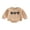 Apricot, variant on Bagilaanoe Newborn Baby Boys Oversized Romper Sweatshirt Long Sleeve Bodysuits Letter Print Pullover 3M 6M 12M 18M Infant Casual Tee Tops