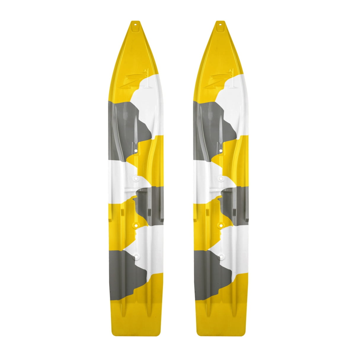 SLYDOG SKIS 8" Camo Powder Ski, Pair Camo, Yellow, White, Gray #310094 by SLYDOG SKIS
