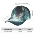 thumbnail image 2 of Fotbe Surfing Shark Gorro Clásico de Béisbol, Gorra Ajustable con Broche Snapback, Gorro de Exterior de Algodón Suave, 2 of 6