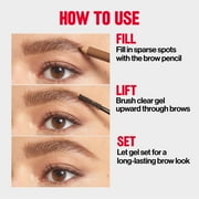 Revlon ColorStay Brow Fantasy, Eyebrow Pencil with Clear Shaping Gel, 002 Soft Brown