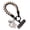 Black, variant on A piece of braided mobile phone lanyard, short contrasting color braided wrist rope, outdoor mobile phone rope, universal keychain.