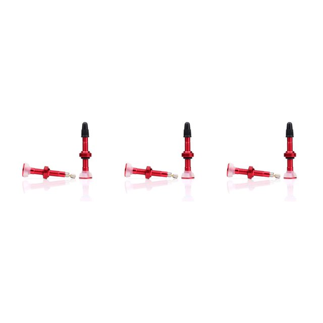 Toystoory Paquete de 2 válvulas de neumático sin cámara para bicicleta de montaña, 40mm, Base de 12,8mm, válvulas de neumático de aleación de Type1 NO1 Toystoory CBP441802