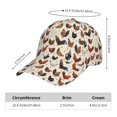 thumbnail image 2 of Sikiie Funny Chicken Unisex Vintage Washed Unstructured Baseball Cap Soft Cap Adjustable Unisex Baseball Hat Dad Hat, 2 of 6