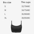 thumbnail image 3 of Sujetador de elevación con hebilla frontal sin tirantes de lencería para mujer, sujetador bandeau push up invisible antideslizante - Negro, 3 of 6