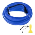 thumbnail image 1 of Luces LED de cable EL de 4m Unique Bargains, luz de cuerda brillante para iluminación interior de automóviles, tira LED auto flexible de neón para decoración de automóviles USB (5v) azul, 1 of 1