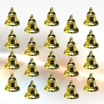 Soimiss 30Pcs Creative Golden Christmas Tree Bell Pendant Plastic Hanging Decoration