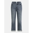 thumbnail image 5 of Time and Tru Women's and Women’s Plus High Rise Relaxed Boyfriend Jeans, Sizes 0-28W, 5 of 5