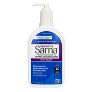 Sarna Sensitive Anti-Itch Lotion 1% Hydrocortisone, Fragrance-Free, 7.5 fl oz (Pack of 2) – Soothing Relief for Dry, Itchy, Sensitive Skin