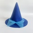 thumbnail image 7 of Quealent Kids Witch Hat Girls Lace Halloween Hat for kids Youth Teens Halloween Decorations Party (Blue, One Size), 7 of 7