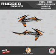 thumbnail image 4 of Kalair GFX Graphics Kit for KTM Enduro 2-Stroke 150XC-W,250XC-W, and 300XC-W (2020-2023) Rugged Series, 4 of 5