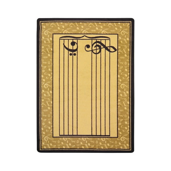 Kid Essentials - Music & Special Needs Fully Staffed, 3'10" x 5'4", Sand