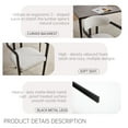 thumbnail image 6 of Noble House Bethany Mid Century Fabric Upholstered Dining Chairs, Set of 2, Beige and Black, 6 of 9