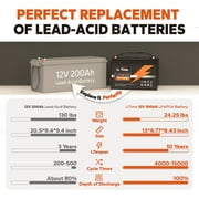 LiTime 4 Packs 12V 100Ah LiFePO4 Battery 100A BMS 1280Wh Deep Cycle Lithium Battery for RV Solar