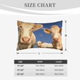 thumbnail image 6 of Balery Cows Cattles Pillow Covers,Bed Pilowcases,Reversible Plush Throw Pillow Covers End Pillow Encasement,Pillow Case - 20"X30", 6 of 9