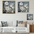 thumbnail image 4 of Designart "White And Blue Flowers Bouquet Elegance" Floral Bouquet Canvas Art Print, 4 of 5