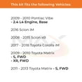 thumbnail image 3 of Max Advanced Brakes - Brake Kit for 2009 2010 Pontiac Vibe 2016 Scion iM xB 2017 2018 Toyota Corolla iM Matrix Rear Replacement Drilled Slotted Black Coated Disc Brake Rotors and Ceramic Brake Pads, 3 of 10