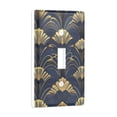 thumbnail image 2 of Yayeee Toggle Light Switch Wall Plate 1-Gang 4.5"x2.7" Home Decorative Outlet Cover, Gold Art Pattern, 2 of 7