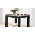 thumbnail image 5 of Tcbosik 22" Square Side Table 2-Tier Wood End Desk for Living Room, Walnut, 5 of 6