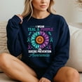 thumbnail image 4 of I Wear Teal & Purple For Suicide Prevention Awareness – T-Shirt, Hoodie & Sweatshirt – Supportive Apparel – Mental Health, 4 of 6