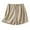 017 Khaki, variant on Womens Pants Slim Fit Solid Color Slacks Straight Leg Shorts Wide Leg Trousers Elasticated Waist Pants Pleated Slacks Base Shorts Hawaiian Beach Lounge Trousers Christmas Clearance