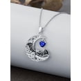 thumbnail image 2 of Dorunmo Bat Necklace for Women 925 Sterling Silver Halloween Necklace with Blue Zircon Bat Pendant Halloween Jewelry Gift, 2 of 6