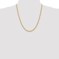 thumbnail image 2 of Diamond2Deal 10K Yellow Gold 4 mm Regular Rope Chain Necklace for Mens 22", 2 of 6