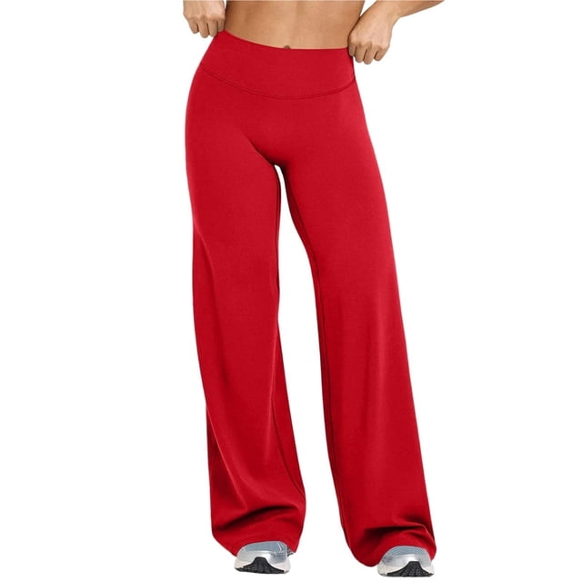 Leggings de entrenamiento for mujer, pantalones de Yoga sin costuras, de pierna ancha, acampanados, de cintura alta, suaves, sin costura frontal, gimnasio, Control de barriga