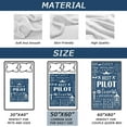 thumbnail image 5 of LHSHID Pilot Gifts Blanket Pilot Gifts Aviation Men Gifts for Pilots Men Aviation Gifts for Pilots Pilot Gifts for Men Unique Pilot Gifts Ideas Helicopter Pilot Gifts Airplane Gifts 50x60in, 5 of 5