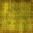 thumbnail image 1 of Ahgly Company Machine Washable Indoor Square Persian Yellow Bohemian Area Rugs, 6' Square, 1 of 4