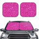 thumbnail image 2 of Balery Rose Red Glitter Parasol para parabrisas de coche de 2 piezas | Parasol plegable para parabrisas delantero de coche para la mayoría de sedanes-Medium, 2 of 5
