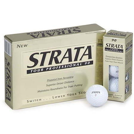 Strata Tour Professional 90 Golf Balls, 12-Pack