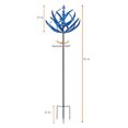 thumbnail image 4 of Molino de viento decorativo Único Metal Wind Rotator Blue Durable Art Crafts Lawn Decor Hugtrwg Para estrenar, 4 of 9