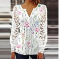 thumbnail image 2 of Ropa de encaje para mujer, camisas de calle para mujer, Tops Vintage Y2k, camisetas de moda para primavera y otoño, camisetas casuales elegantes, 2 of 4