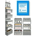 thumbnail image 1 of Over the Door Organizer, Delamu 6-Shelf Hanging Organizers Storage, Grey, 1 of 10