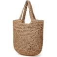 thumbnail image 2 of Kukuzhu Straw Tote Bag for Women Woven Beach Handbag Handmade Crochet Casual Straw Shoulder Bags Summer Bohemian Hobo Bags, 2 of 7