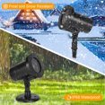 thumbnail image 3 of 2023 Christmas Snowflake Projector Lights, Indoor Outdoor Waterproof LED Snowfall Projection Lamp for Christmas, Holiday, Halloween, Party and Garden Xmas Decoration, Multi-colored, 3 of 9