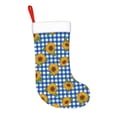 thumbnail image 2 of Balery Sunflowers Pattern Christmas Stockings with Initials, 18" Large Knit Christmas Stocking,Xmas Stocking for Kids, Holiday and Family Stocking, 2 of 7